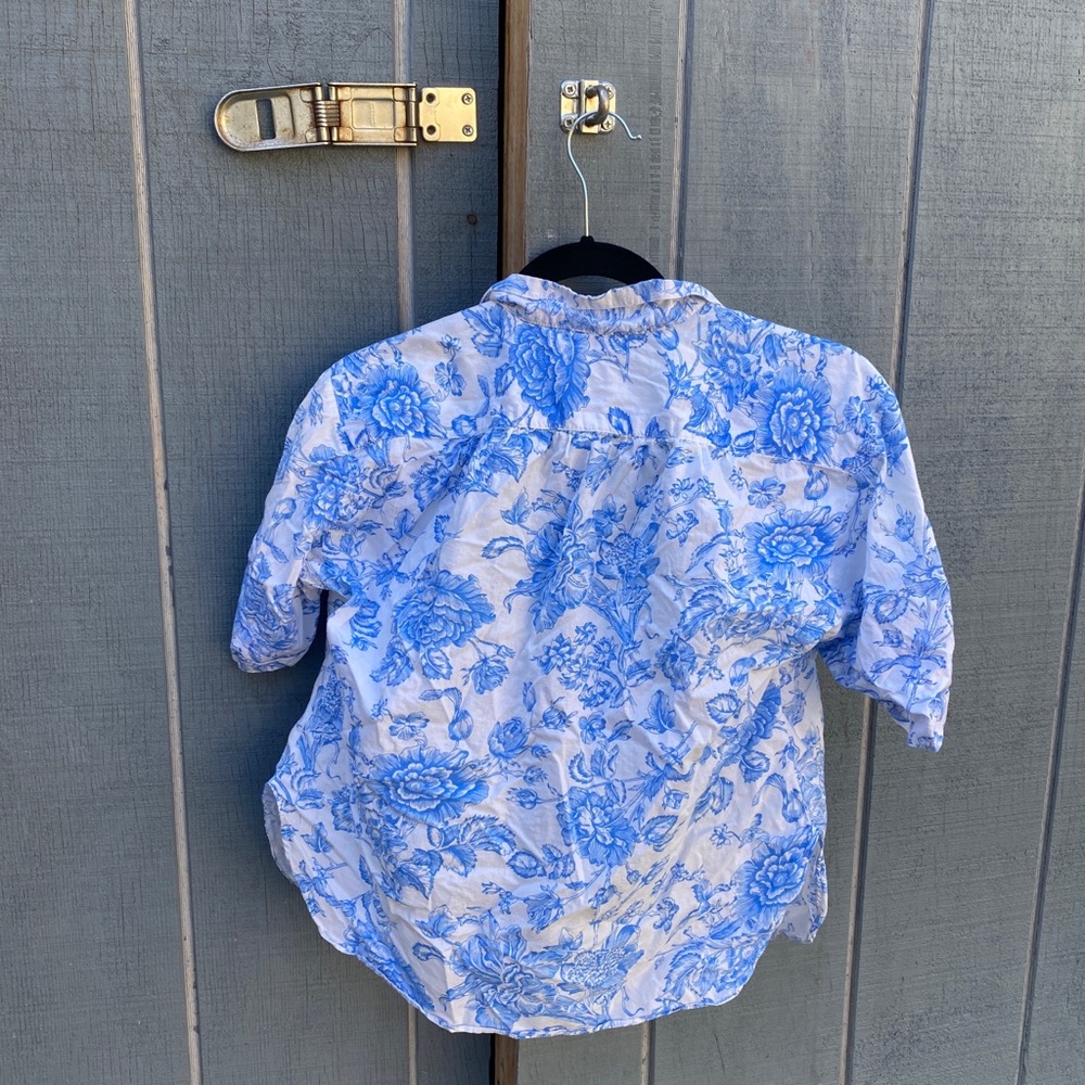 sky blue button up